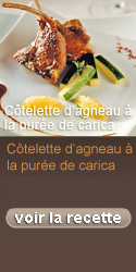 Cotellete d'agneau - purée de Carica